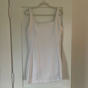 Like new Abercrombie & Fitch YPB sculptLux dress, XL, white. Built in shorts.